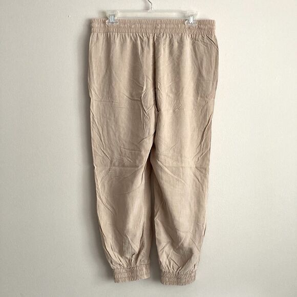 Cloth & Stone Anthropologie Womens Beige Joggers Pants Sz Medium Pockets Tencel - Picture 6 of 11